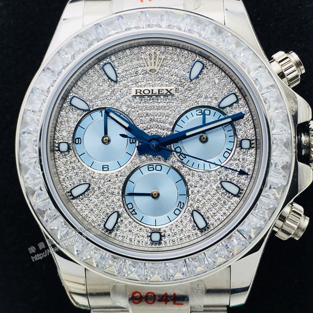 勞力士男士手錶 Rolex宇宙計型彩虹迪通拿腕表 密鑲鑽石字面  gjs2290